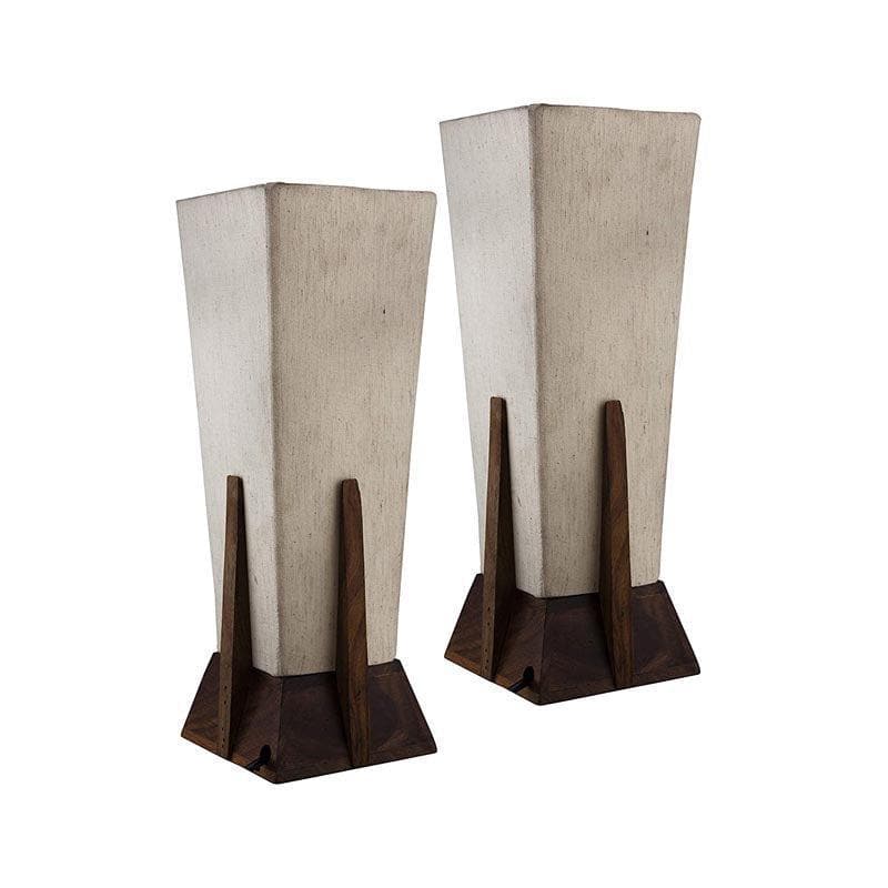 Buy Retro Radiance Table Lamp (Brown) - Set Of Two Table Lamp from Vaaree