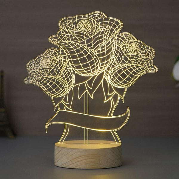 Table Lamp - Rose Bloom Luminance Lamp