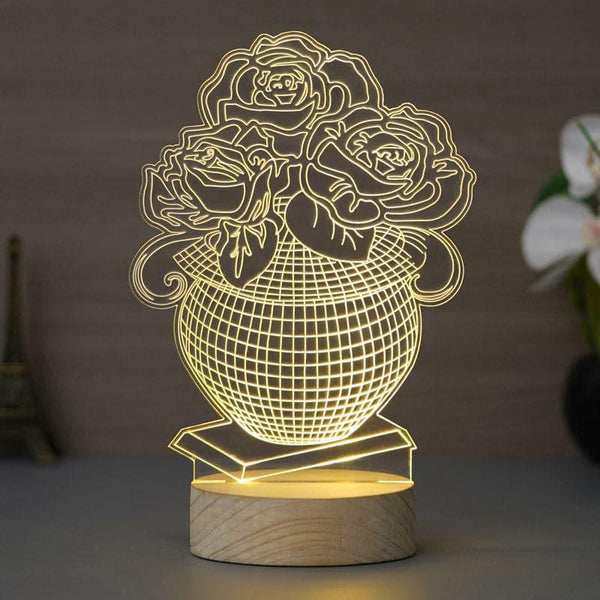 Table Lamp - Rose Pot Luminance Lamp