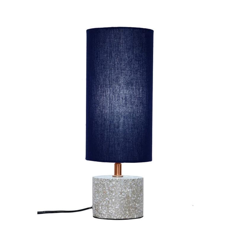 Table Lamp - Round Terrazzo Table Lamp - Blue
