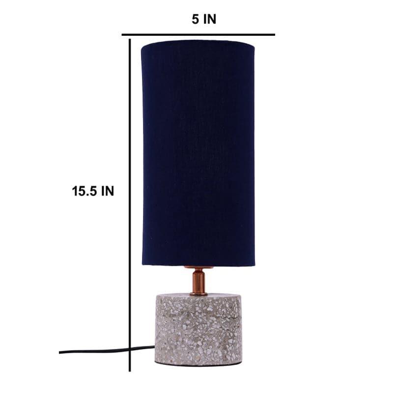 Table Lamp - Round Terrazzo Table Lamp - Blue