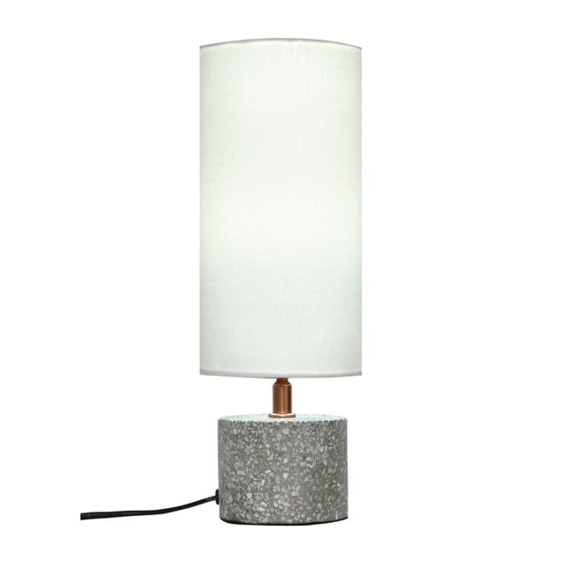 Table Lamp - Round Terrazzo Table Lamp - White