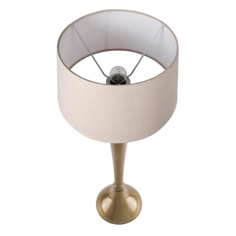 Buy Royal Ovoid Gold Table Lamp - Khadi Table Lamp from Vaaree