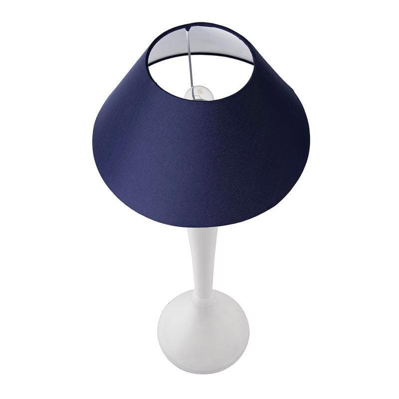 Table Lamp - Royal Ovoid White Table Lamp - Blue