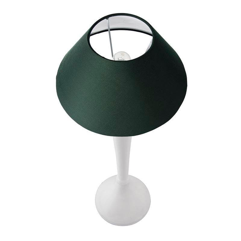 Buy Royal Ovoid White Table Lamp - Green Table Lamp from Vaaree