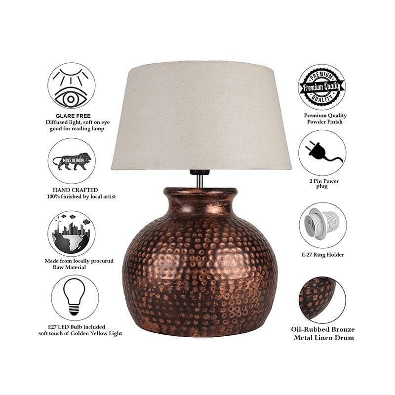 Buy Ruchi Table Lamp - Off-White Table Lamp from Vaaree