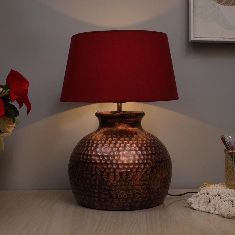 Buy Ruchi Table Lamp - Red Table Lamp from Vaaree