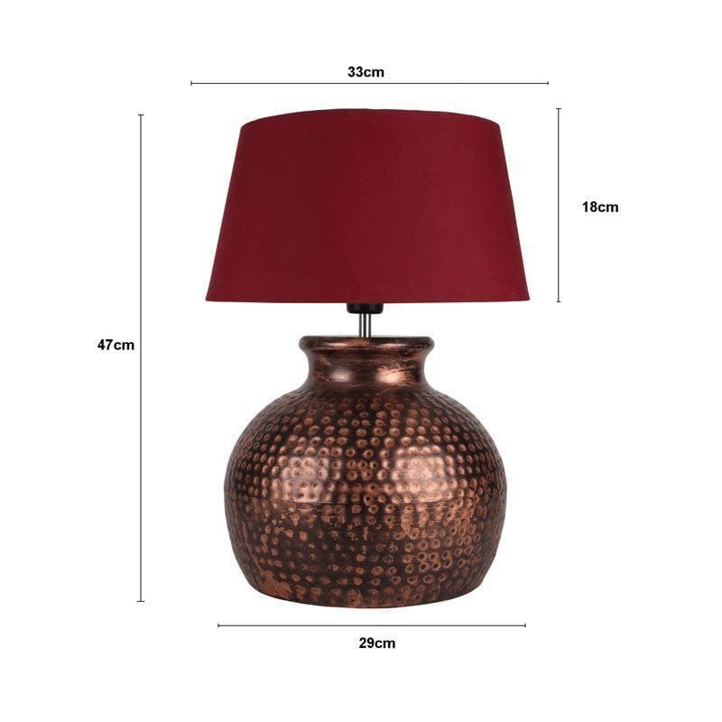 Buy Ruchi Table Lamp - Red Table Lamp from Vaaree