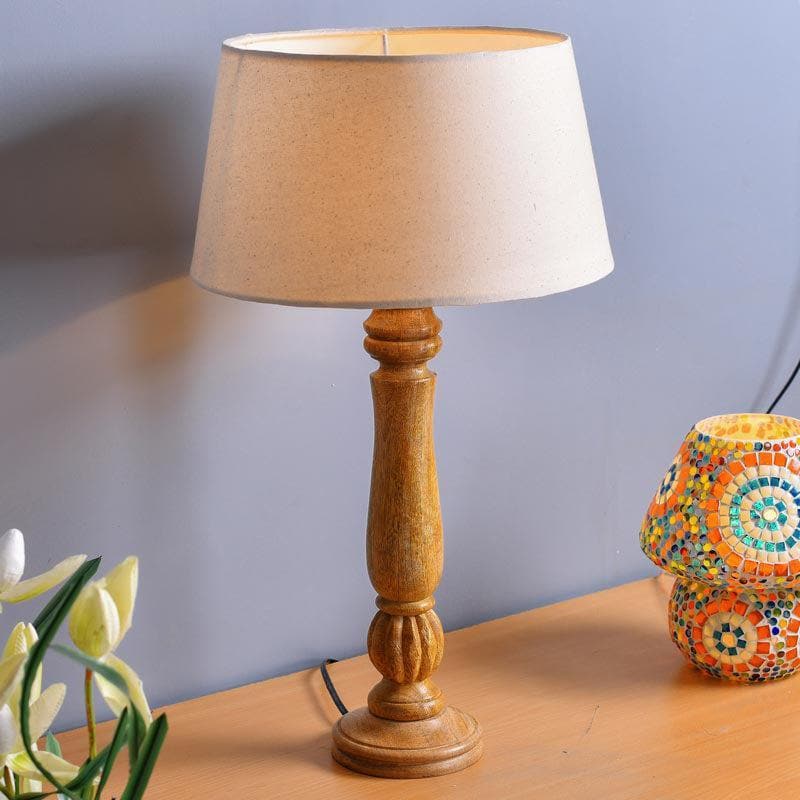 Table Lamp - Rustic Elegance Table Lamp - Khadi