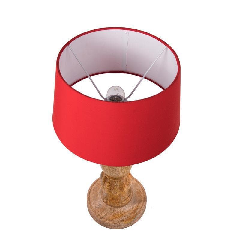 Table Lamp - Rustic Elegance Table Lamp - Red