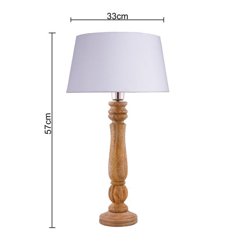 Table Lamp - Rustic Elegance Table Lamp - White