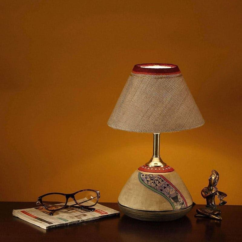 Buy Saafira Terracotta Table Lamp Table Lamp from Vaaree