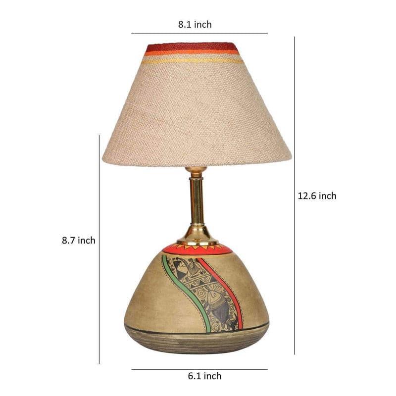 Buy Saafira Terracotta Table Lamp Table Lamp from Vaaree