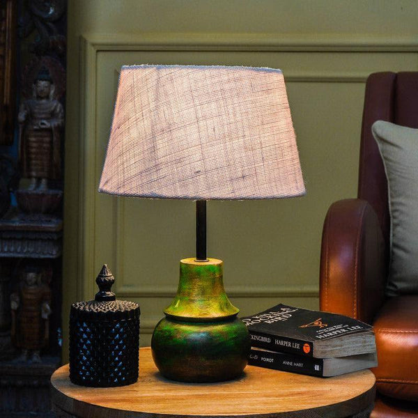 Table Lamp - Sandy Serenity Viridian Table Lamp