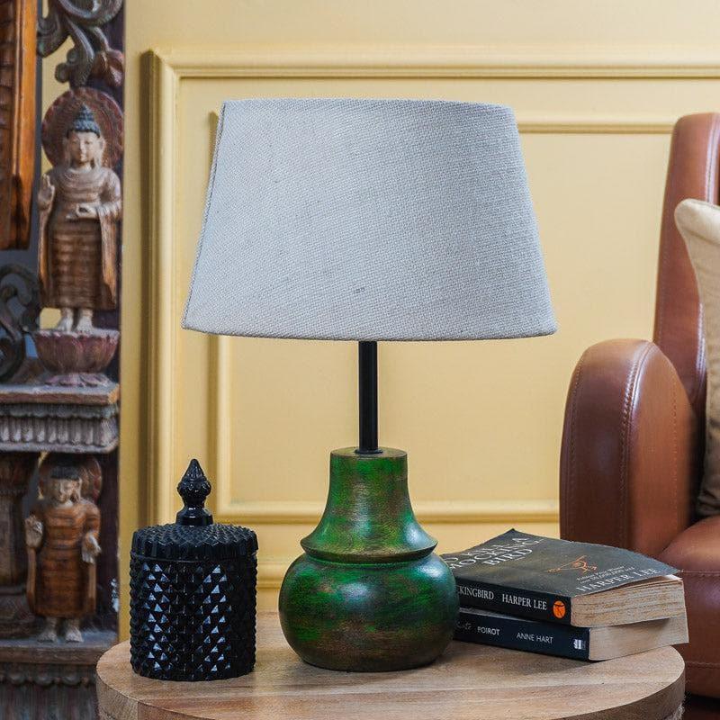 Table Lamp - Sandy Serenity Viridian Table Lamp