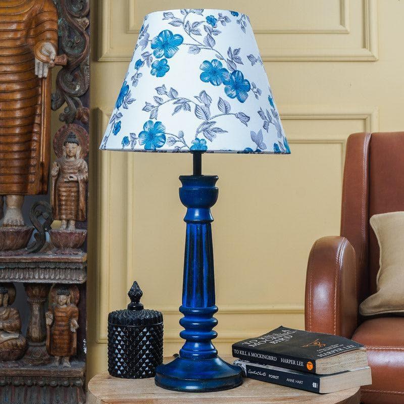 Table Lamp - Saphire Bloom Petunia Table Lamp