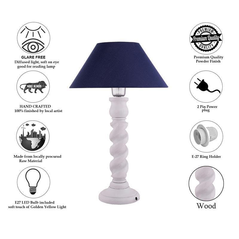 Table Lamp - Serenity Shade Table Lamp - Blue