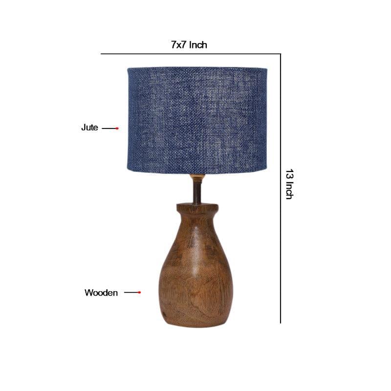 Buy Sheldo Mista Table Lamp - Blue Table Lamp from Vaaree