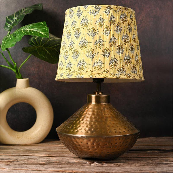 Table Lamp - Silas Hammered Table Lamp - Lemon