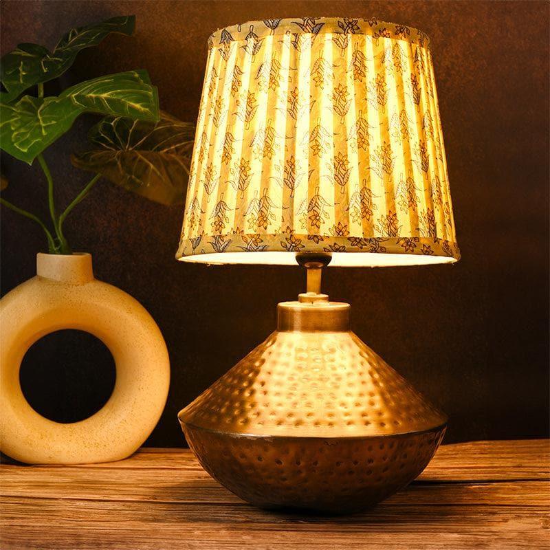 Table Lamp - Silas Hammered Table Lamp - Lemon