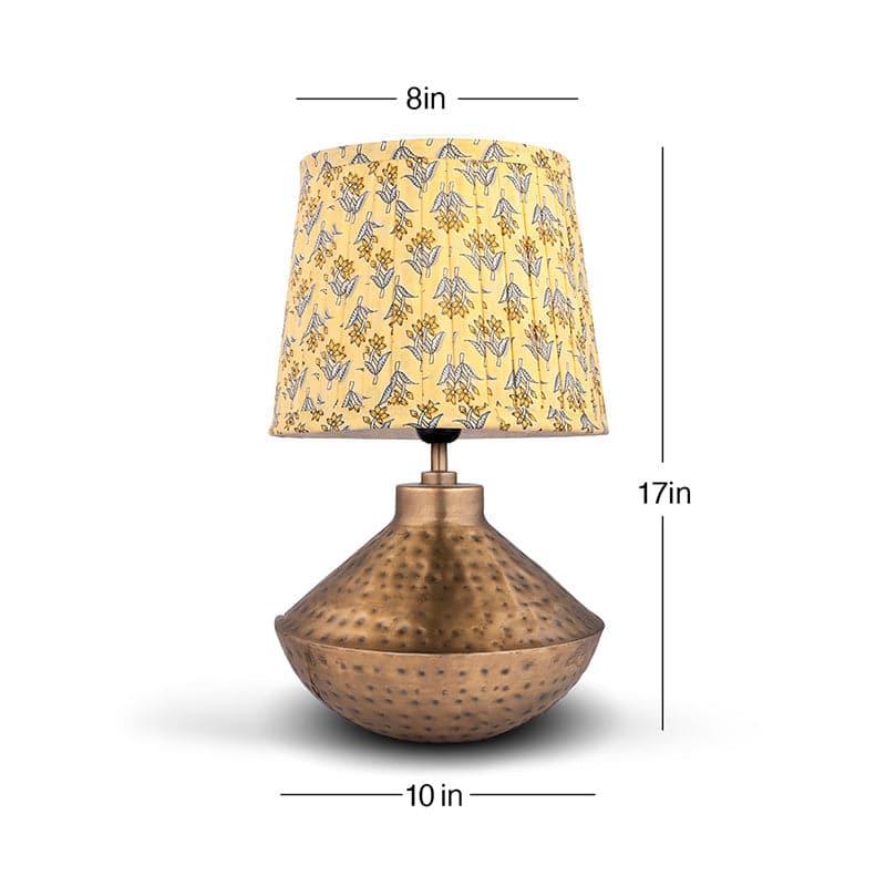 Table Lamp - Silas Hammered Table Lamp - Lemon