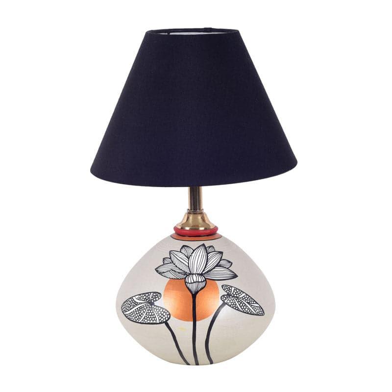 Buy Silver Bloom Terracotta Table Lamp Table Lamp from Vaaree