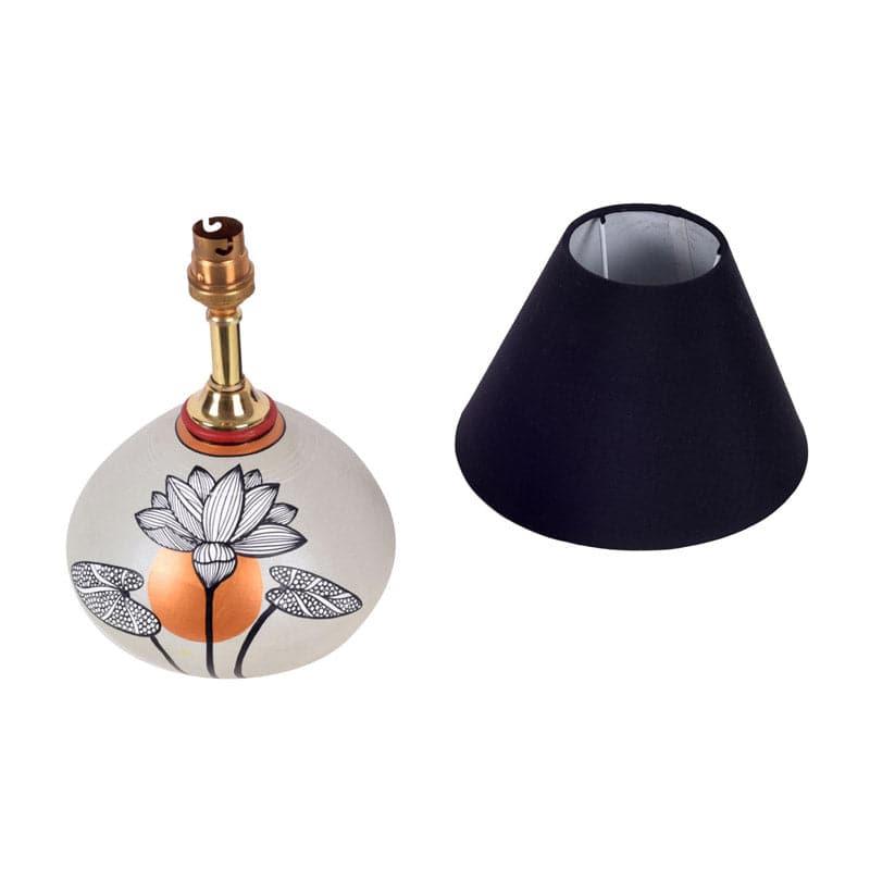 Buy Silver Bloom Terracotta Table Lamp Table Lamp from Vaaree