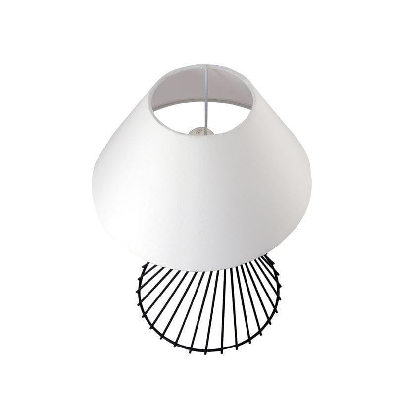 Table Lamp - Spiral Affairs Black Table Lamp - White