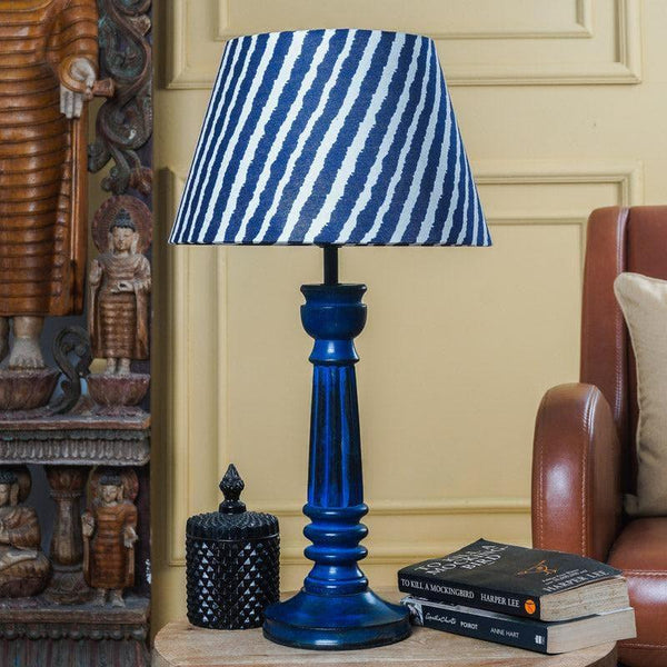 Table Lamp - Stripe Stream Corale Table Lamp