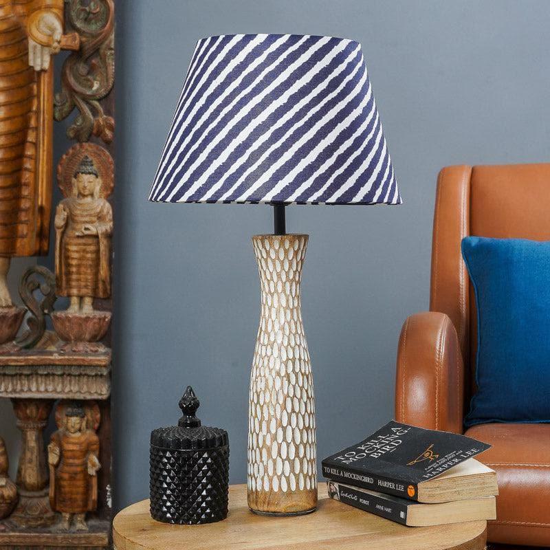 Table Lamp - Stripe Stream Textured Table Lamp