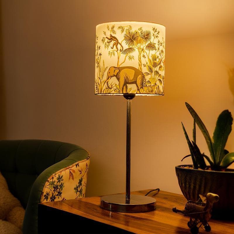 Buy Sundarban Metal Chrome Table Lamp Table Lamp from Vaaree