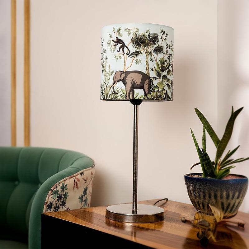 Buy Sundarban Metal Chrome Table Lamp Table Lamp from Vaaree