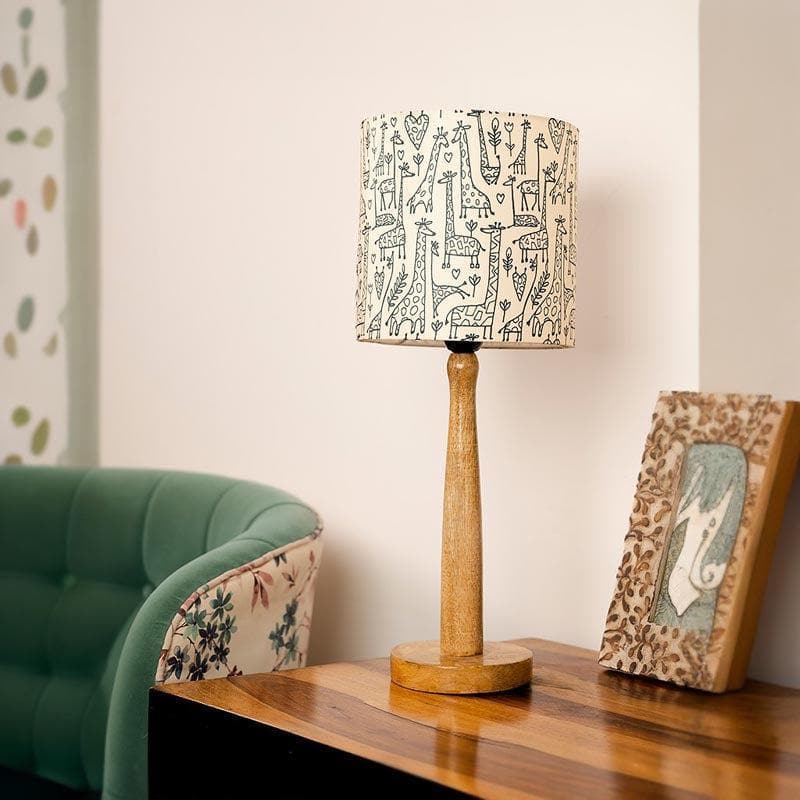 Buy Tall Tales Classy Wooden Stand Table Lamp Table Lamp from Vaaree