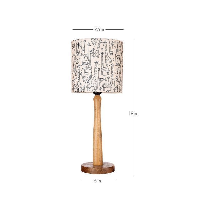 Buy Tall Tales Classy Wooden Stand Table Lamp Table Lamp from Vaaree