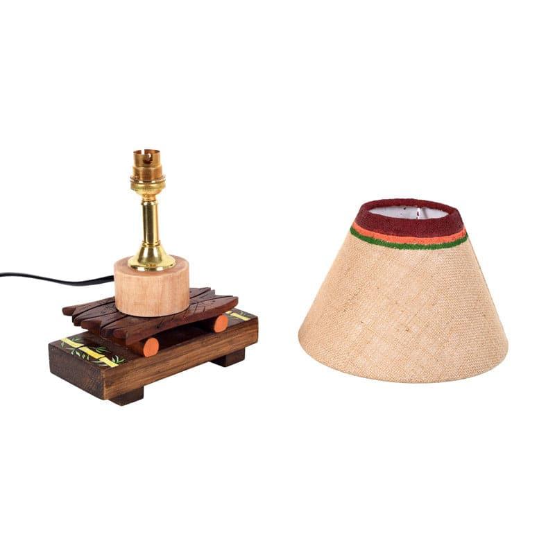 Buy Trida Wooden Table Lamp Table Lamp from Vaaree