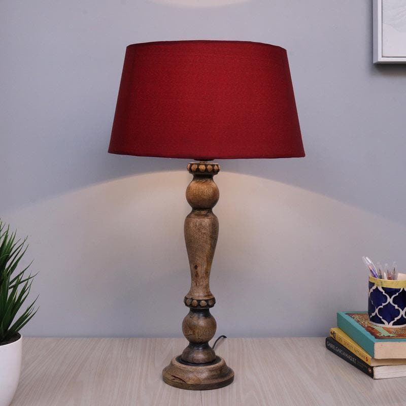 Buy Triti Table Lamp - Red Table Lamp from Vaaree