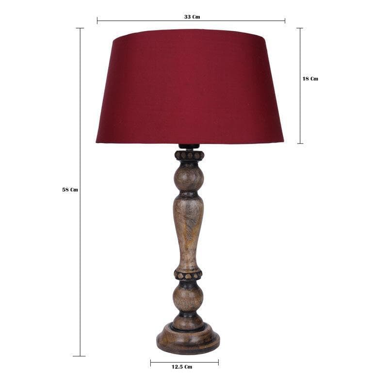 Buy Triti Table Lamp - Red Table Lamp from Vaaree