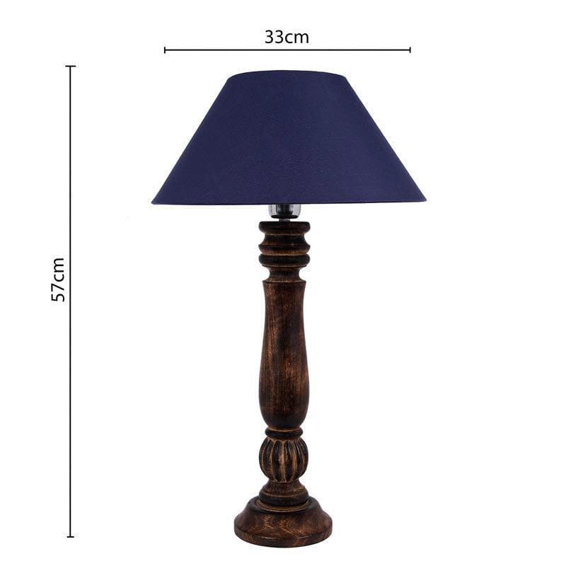 Table Lamp - Vintage Victorian Table Lamp - Blue