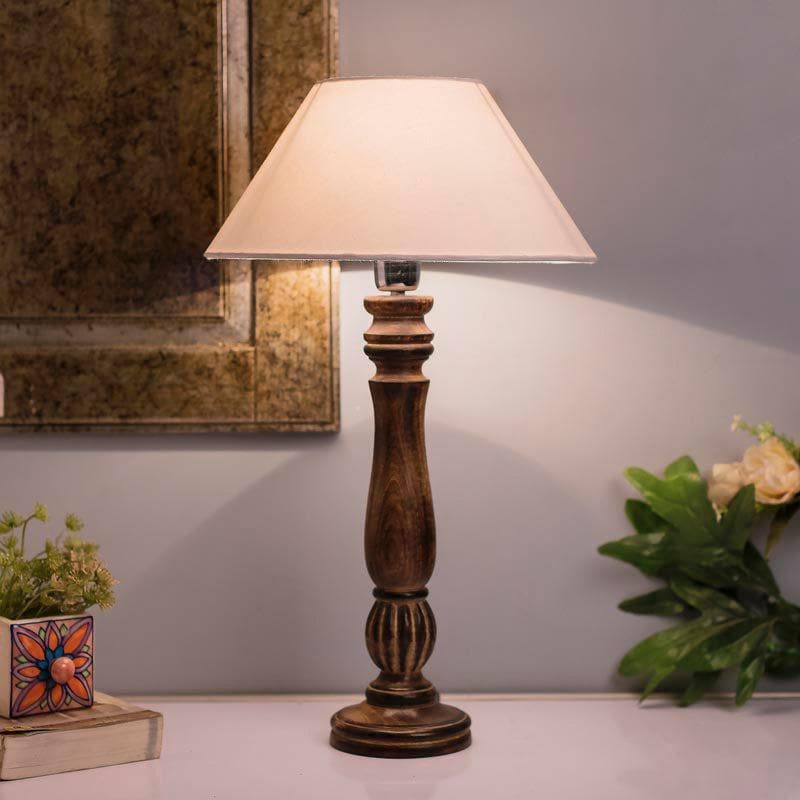 Table Lamp - Vintage Victorian Table Lamp - White