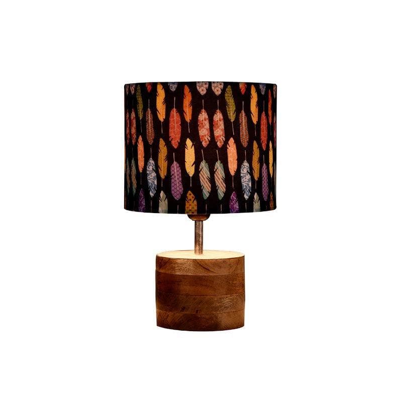 Table Lamp - Vivid Feather Log Stand Table Lamp