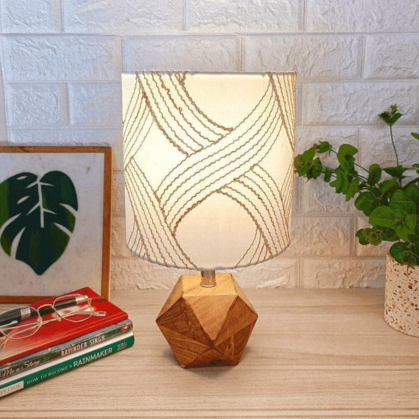 Buy Whimsy Waves Hexa Table Lamp Table Lamp from Vaaree