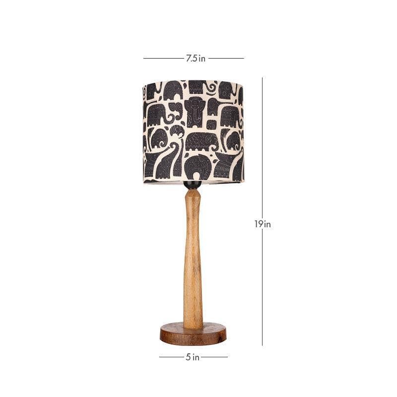 Table Lamp - Zoo Glow Classy Wooden Stand Table Lamp