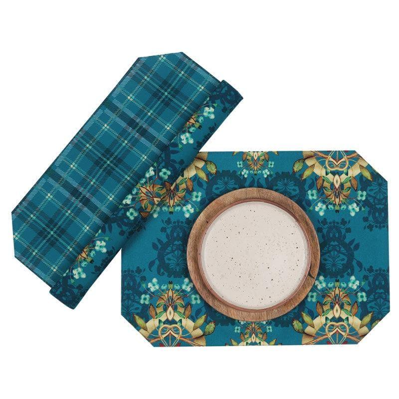 Buy Alara Canvas Placemat - Set Of Two Table Mats from Vaaree