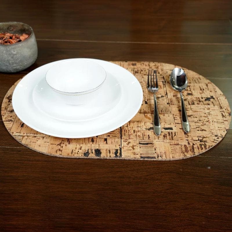 Buy Cork Cozy Tablemat - Set Of Two Table Mats from Vaaree