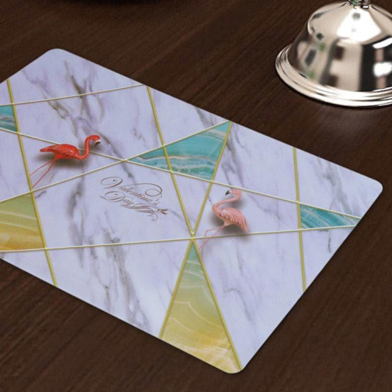 Buy Flamingo Cheer Placemat - Set Of Six Table Mats from Vaaree