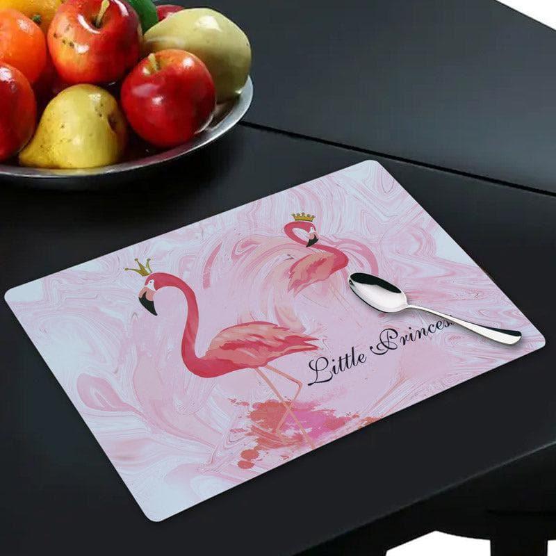 Table Mat - Flamingo Love Placemat - Set Of Six