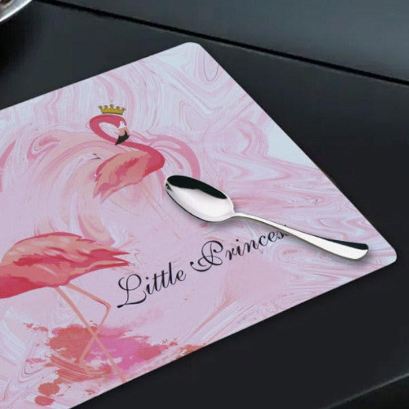 Table Mat - Flamingo Love Placemat - Set Of Six