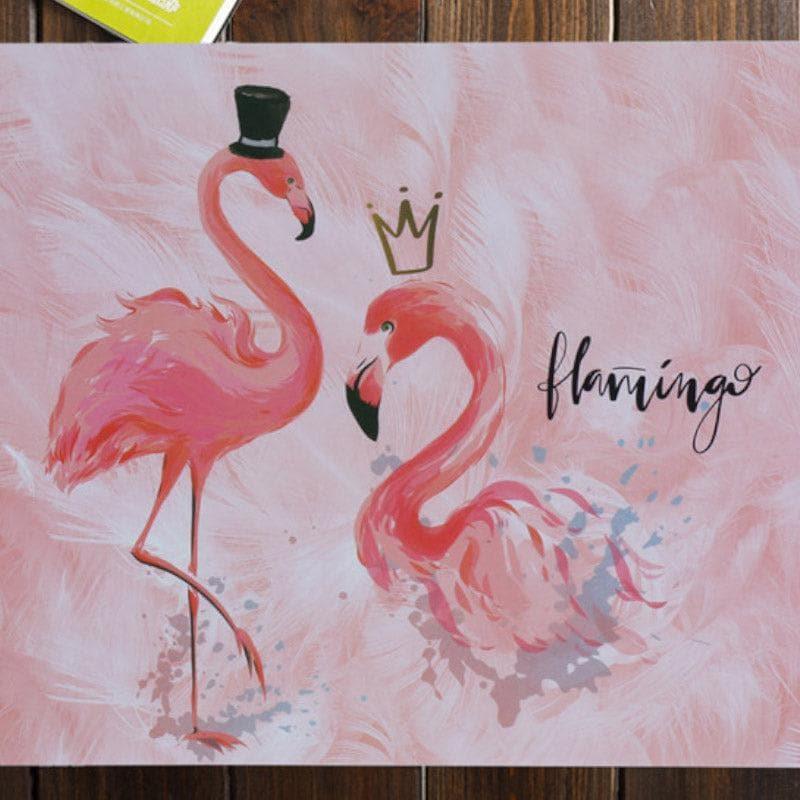 Buy Flamingo Wedding Placemat - Set Of Six Table Mats from Vaaree