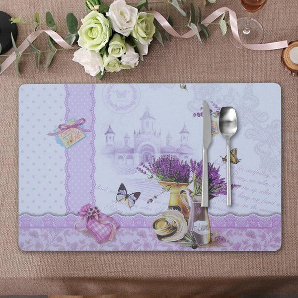 Table Mat - Lavender Dine Placemat - Set Of Six