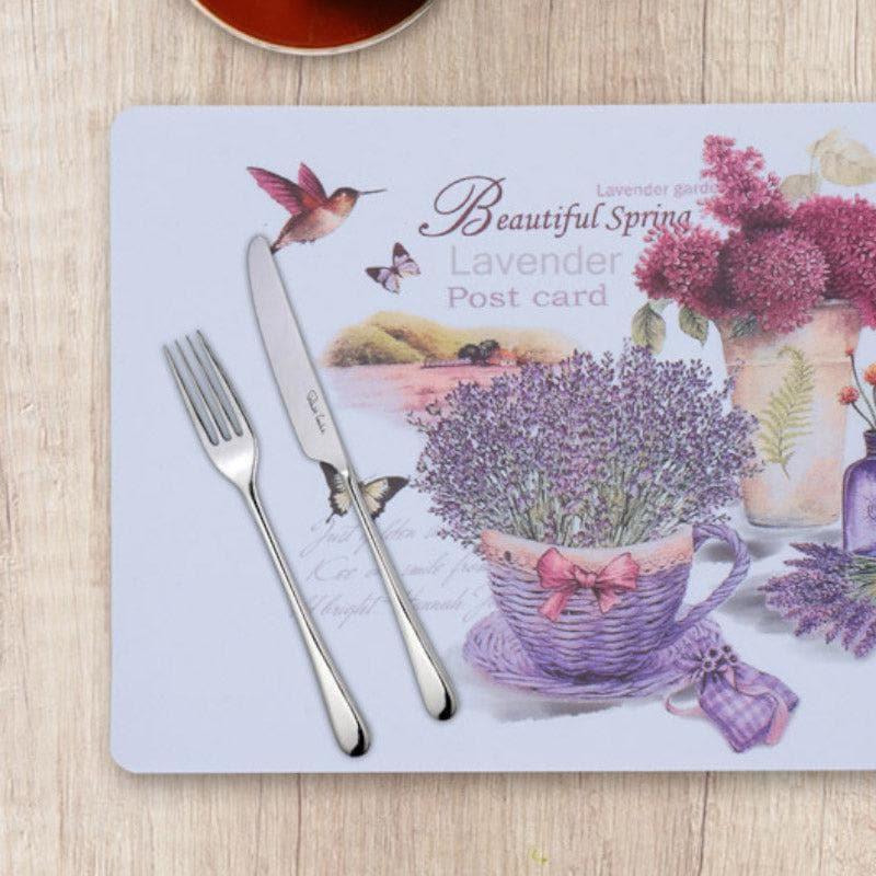 Buy Lavender Love Placemat - Set Of Six Table Mats from Vaaree